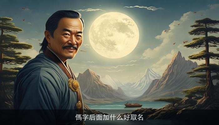 傌字后面加什么好取名