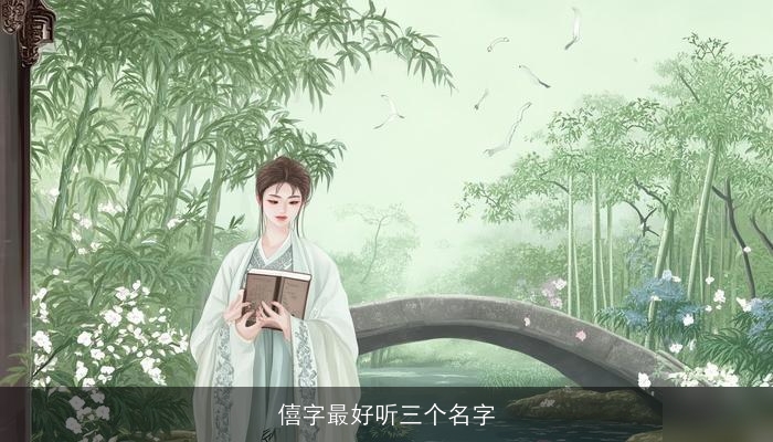 僖字最好听三个名字