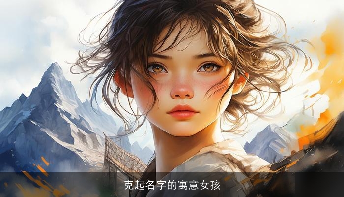 克起名字的寓意女孩