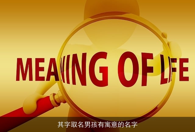其字取名男孩有寓意的名字