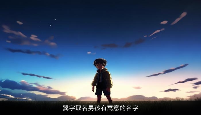 冀字取名男孩有寓意的名字