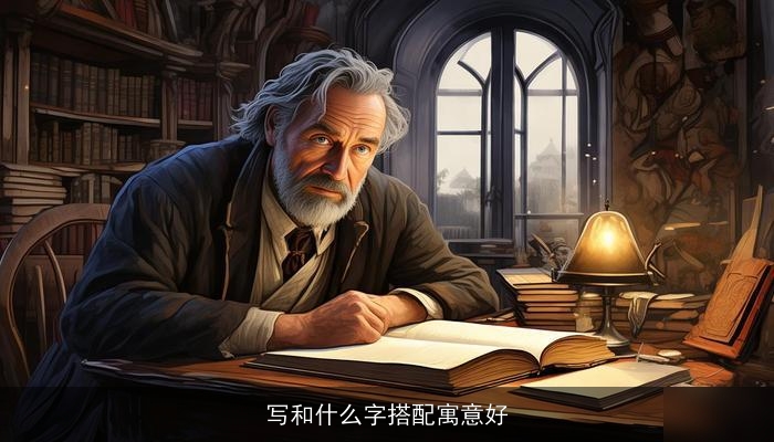 写和什么字搭配寓意好