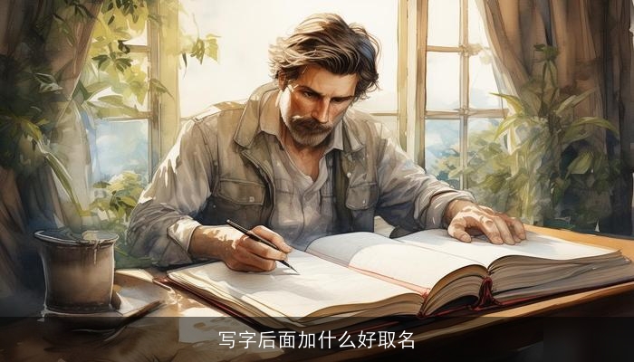 写字后面加什么好取名