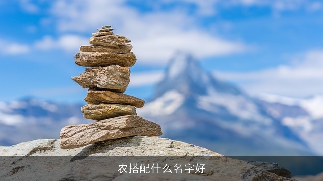 农搭配什么名字好