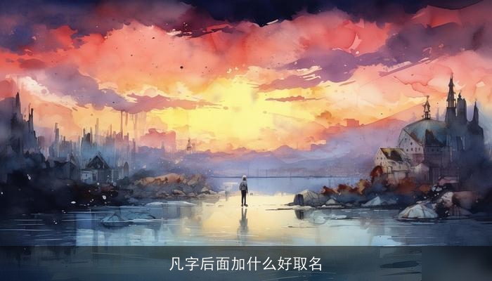 凡字后面加什么好取名