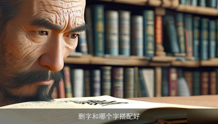 删字和哪个字搭配好