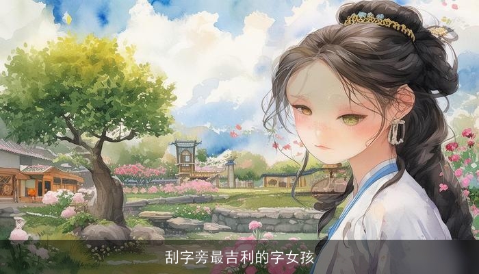 刮字旁最吉利的字女孩