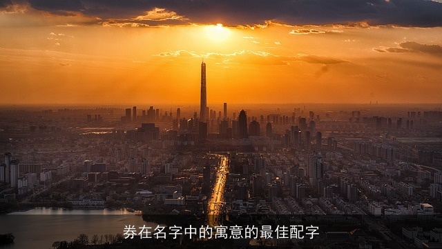 券在名字中的寓意的最佳配字