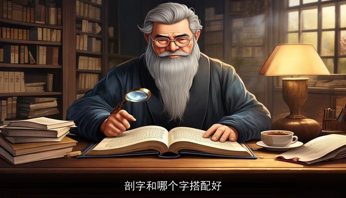 剖字和哪个字搭配好