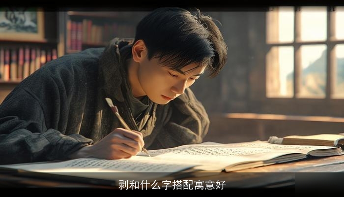 剥和什么字搭配寓意好