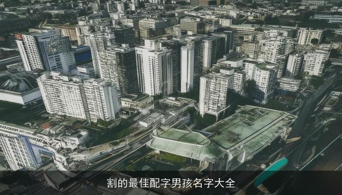 割的最佳配字男孩名字大全