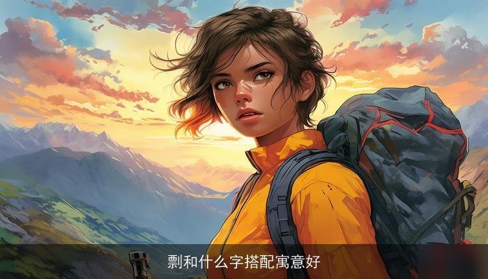 剽和什么字搭配寓意好