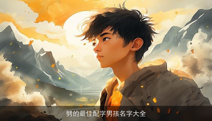 劈的最佳配字男孩名字大全