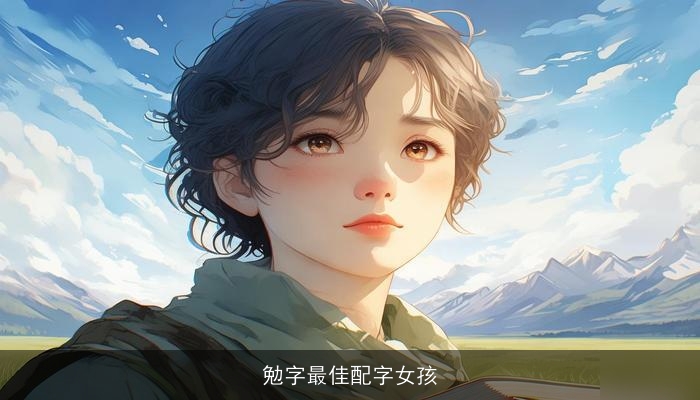 勉字最佳配字女孩