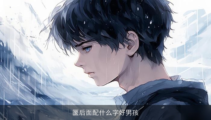 匽后面配什么字好男孩