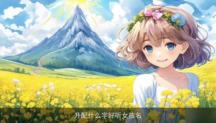 升配什么字好听女孩名
