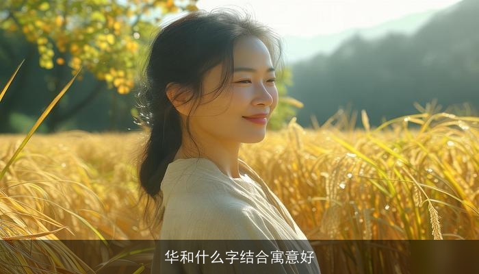 华和什么字结合寓意好
