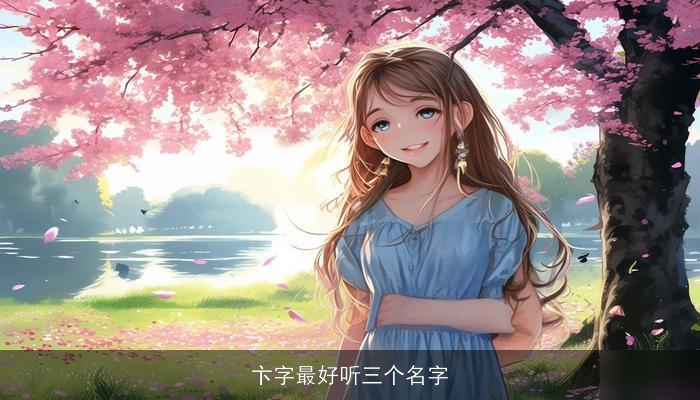 卞字最好听三个名字