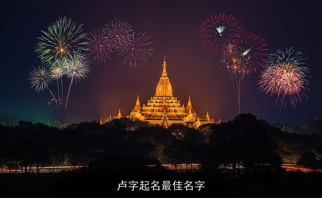 卢字起名最佳名字