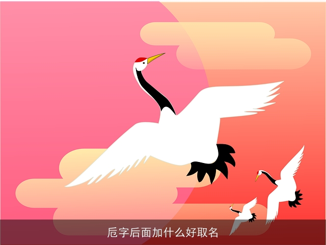 卮字后面加什么好取名