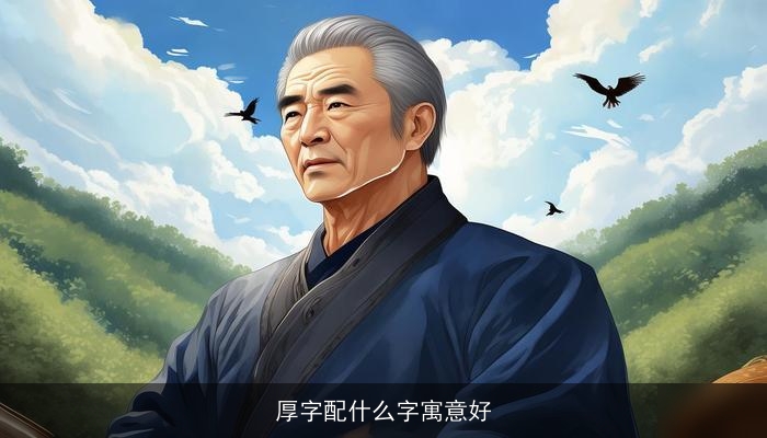 厚字配什么字寓意好