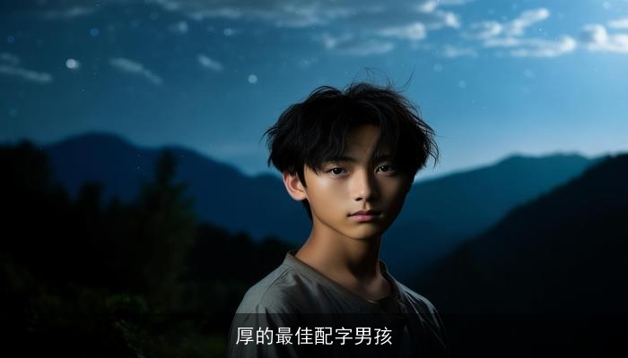 厚的最佳配字男孩