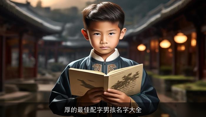 厚的最佳配字男孩名字大全