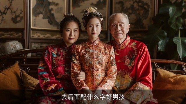 去后面配什么字好男孩