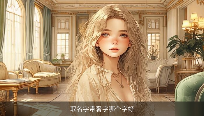 取名字带奢字哪个字好