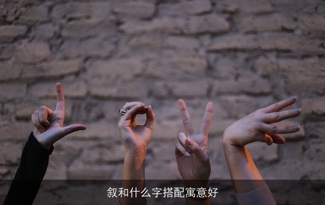 叙和什么字搭配寓意好