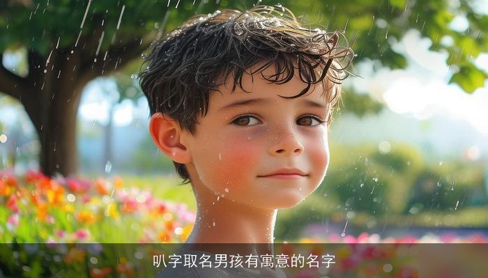 叭字取名男孩有寓意的名字