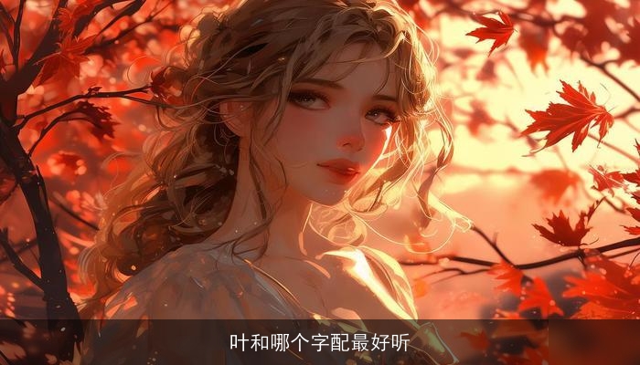 叶和哪个字配最好听