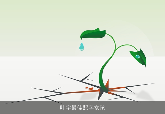 叶字最佳配字女孩