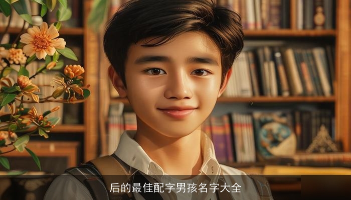 后的最佳配字男孩名字大全