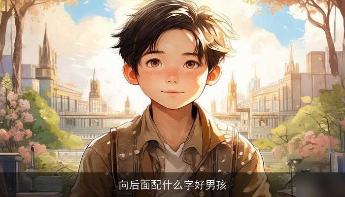 向后面配什么字好男孩
