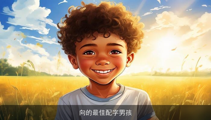 向的最佳配字男孩