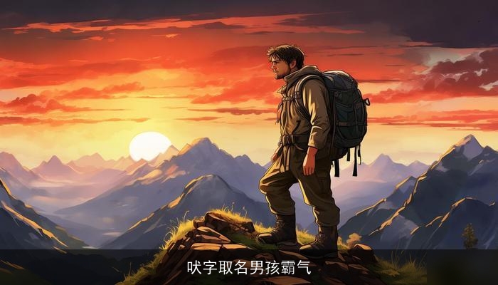 吠字取名男孩霸气