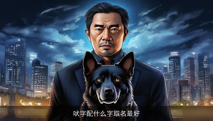 吠字配什么字取名最好