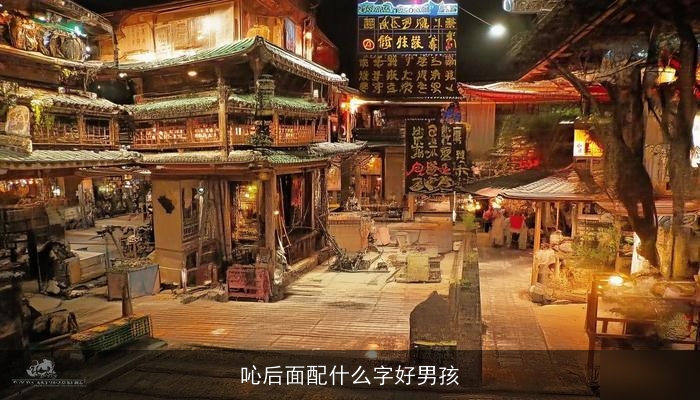吣后面配什么字好男孩