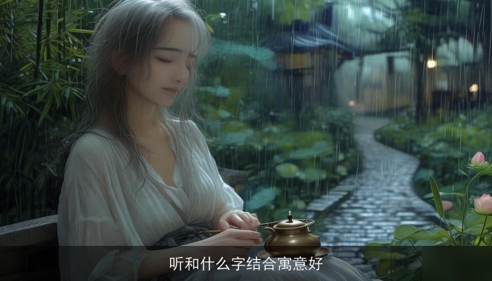 听和什么字结合寓意好