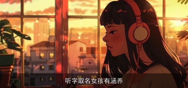 听字取名女孩有涵养
