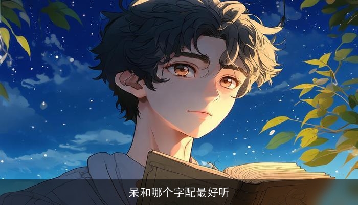 呆和哪个字配最好听