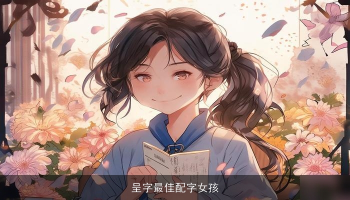 呈字最佳配字女孩