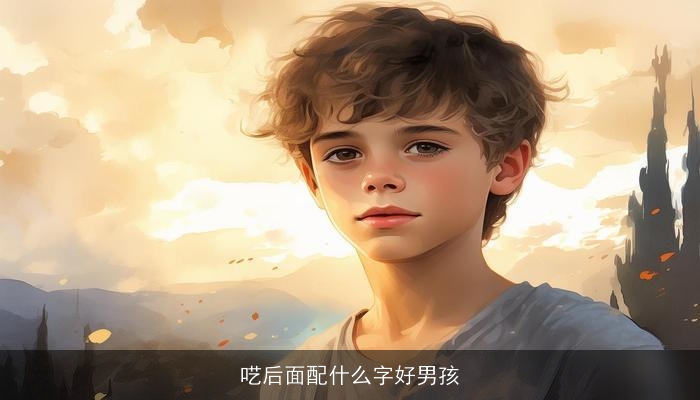 呓后面配什么字好男孩