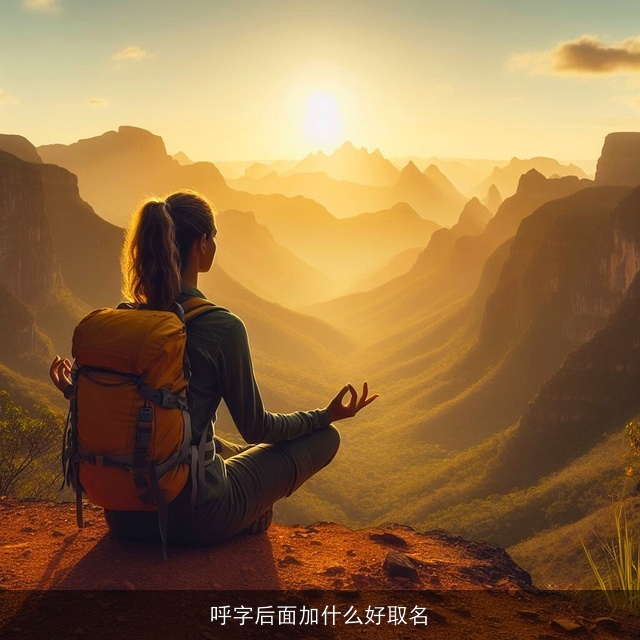 呼字后面加什么好取名