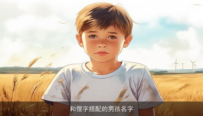 和俚字搭配的男孩名字