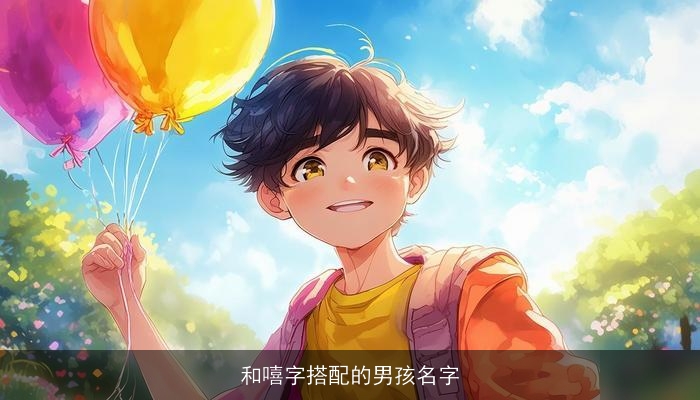 和嘻字搭配的男孩名字