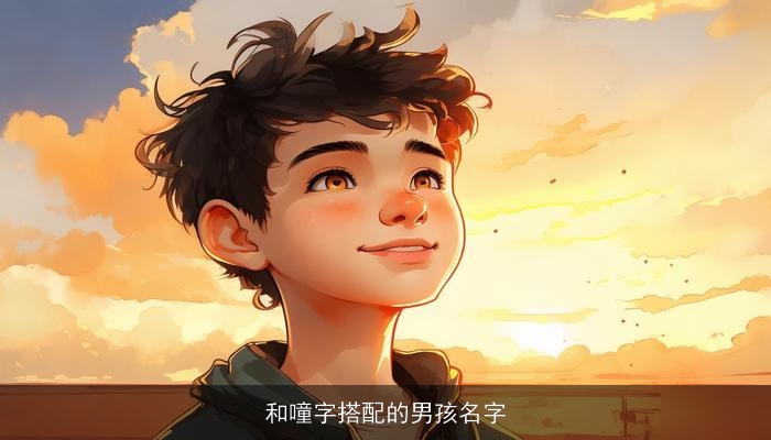 和噇字搭配的男孩名字