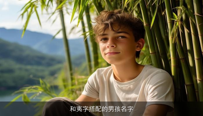 和夷字搭配的男孩名字