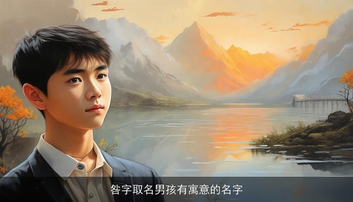 咎字取名男孩有寓意的名字